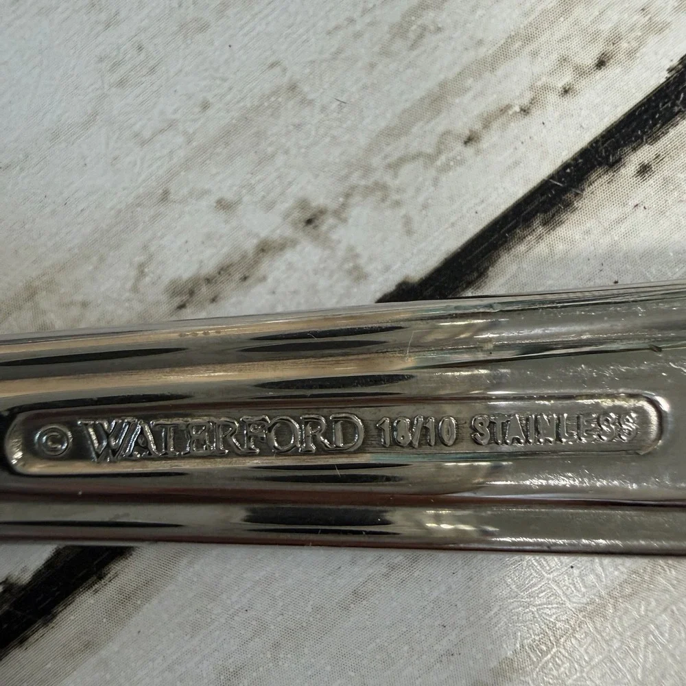 WATERFORD Stainless Padova 3-Piece HOSTESS SERVING SET Spoons Fork Discontinued